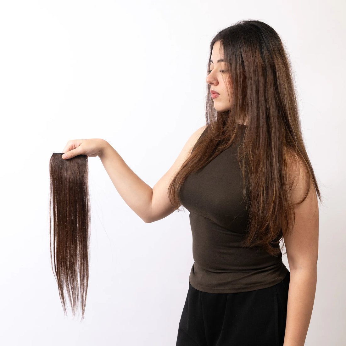 Srhairfeelers Chocolate Brown Single Clip Highlight